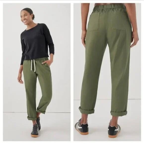 Pact Pants - Pact Daily Twill Pants Olivine Green Women’s Large Gorpcore Ethical Normcore